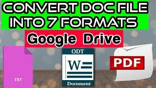 Convert Doc File into different format (pdf, rtf, odt, docx,epub,html,txt) with 