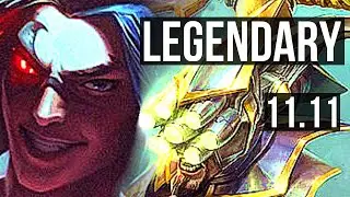KAYN vs MASTER YI (JUNGLE) | 24/2/11, Legendary, 1100+ games, 1.2M mastery | BR Diamond | v11.11
