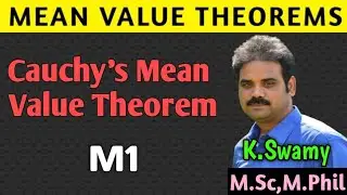 Mean Value Theorems||Cauchy's Mean Value Theorem