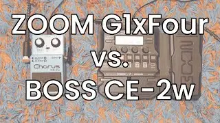 BOSS CE-2w vs. ZOOM G1xFour | CHORUS COMPARISON | NO TALKING | JOHN FRUSCIANTE TONE