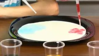 Рисуем красками на молоке