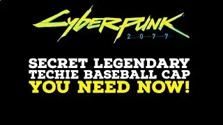 *NEW* Legendary Techie Baseball cap You Need Now!! in Cyberpunk 2077