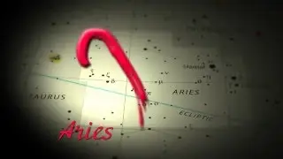 Овен (зодиак) - Aries zodiac simbol and Map constallation