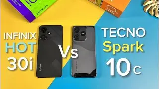 INFINIX HOT 30i VS TECNO SPARK 10c  COMPARISON VIDEO. The TINY DIFFERENCES.
