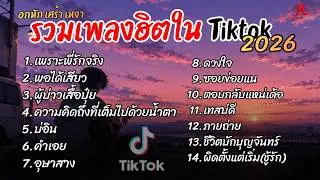 รวมเพลงฮิตในTikTok 2026  เพลงพราะฟังยาวๆ l เพราะพี่รักจริง + พอได้เสียว + ผู้บ่าวเสื้อปุ๋ย