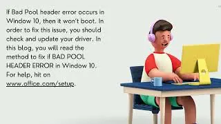 How To Fix If BAD POOL HEADER ERROR in Window 10?