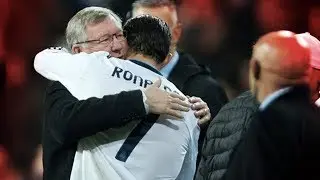 ALEX FERGUSON RIABBRACCIA CRISTIANO RONALDO ❤