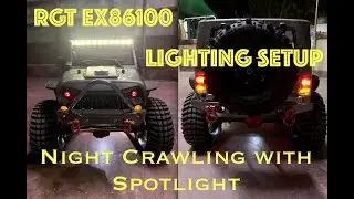 RGT EX86100 Lighting Setup | Night Crawling with Spotlight
