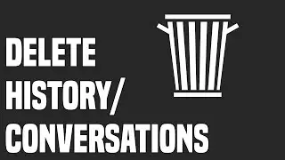 How to DELETE CONVERSATION History on ChatGPT | OpenAI Tutorial