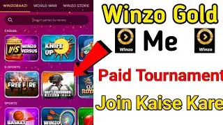 winzo gold bgmi paid tournament join kaise kare || winzo gold bgmi tournament join problem solution
