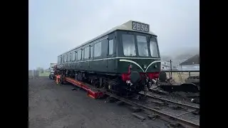 Bo'ness Class 117 DMU arrival Part  2.