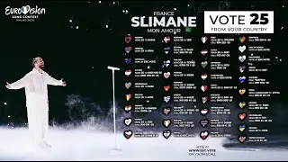 Tous ensemble avec Slimane pour l'#eurovision2024 ! 🇫🇷❤️