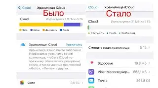 Как освободить iCloud