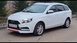 Как светят BI LED ЛИНЗЫ в птф LADA VESTA  ночью  в дождь