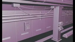 BLENDER 2.8: Modeling a Subway Scene: Part 8 (More Pipes and Wires)