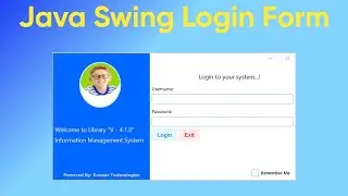 Modern Login Form in Java Swing | Custom UI Design