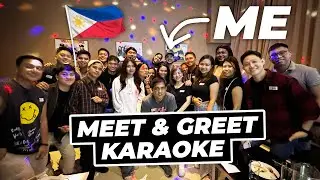 My karaoke debut in the Philippines! 🎤 First-Ever Meet & Greet!
