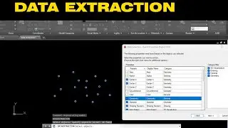 DATA EXTRACTION IN AUTOCAD