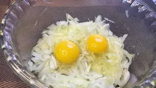 ✅The most delicious recipe onion patties