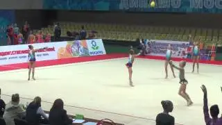 Команда МГФСО - 1, попытка 1, Первенство Москвы, 2014, декабрь. 5 мячей, 1 разряд