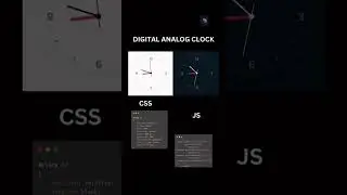 Digital Analog Clock | Html JS | #shorts