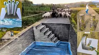 Ideas Of 3D Art Work Drawing On The Road For Fun