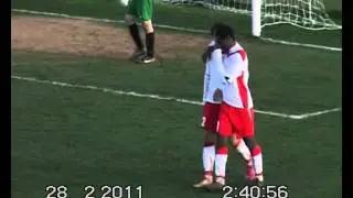 Bryan Idovu with FC Amkar Perm vs FC Shakhtar Donetsk on 28.02.2011 Turkey.00.00.avi
