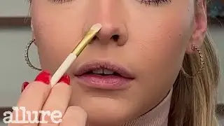 Madelyn Cline adds a little subtle highlighter to finish the look ✨