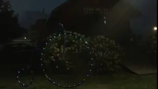 Bicycle lit up in Washington, Iowa