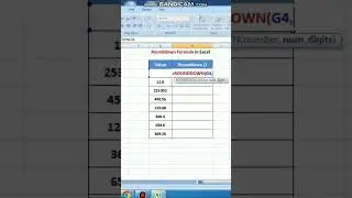 Rounddown  formula in excel #excel #exceltips #exceltutorial #msexcel #shorts