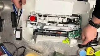 HP all in one Deskjet Printer disassembly scraping