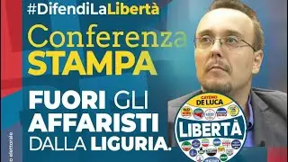 La conferenza stampa di stamani in Liguria sulla vicenda Toti.