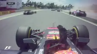 F1 2017 Onboard Crashes pure Sound