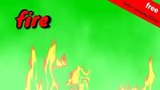 Fire greenscreen animation bonfire with the smoke #greenscreen #chromakey