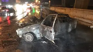 ДТП с пострадавшими и возгоранием на Днепровской Набережной!
