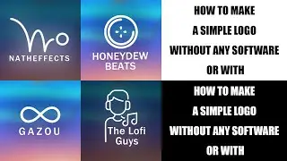 How To Make Simple Logo in 10 Minutes - 100% Free - Adobe Logo - Photoshop