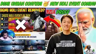 BGMI NEW HOLI EVENT REMOVE🌟BGMI UNBAN CONFIRM KRAFTON REPLY ON BGMI UNBAN.BGMI UNBANNED CONFIRM DATE