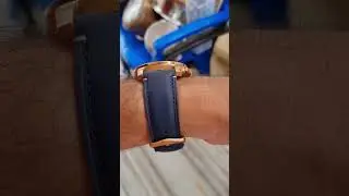 fossil ⌚️ blue leather watch 