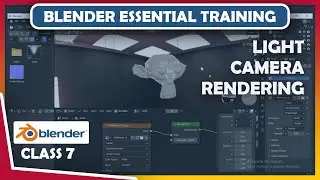 Blender essential training | How to add camera light in Blender rendering tips tutorial Class 7