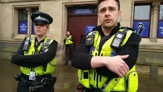 PCSO Thug, Tries taking phone! Police abuse Section 50