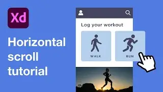 Horizontal scroll in Adobe XD | Easy tutorial