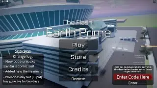 Flash: Earth Prime New Code + Other Character ROBLOX