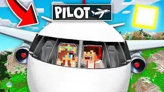 JESTEM PILOTEM SAMOLOTU PRZEZ 24H W MINECRAFT?! GPLAY & LUMI