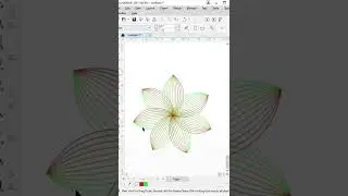 Flower by using blend tool by vce 