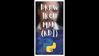 Draw Iron Man RDJ in just 3 lines of code | Worth watching | part-9 | (code in description)