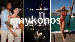 yunanistan'ı bir de böyle izleyin!🏖️ | 1 tekne 6 kişi ada ada gezdik, mikonos & paros turu, part 4