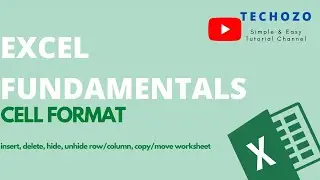 Cells Format (insert, delete, hide, unhide row/column, copy/move worksheet) - MS Excel Fundamentals