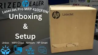 Unboxing, Setup, HP Smart, Network, WIFI-Direct and E-Print | HP LaserJet Pro MFP 4101FDW