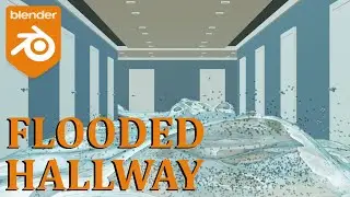 FLOODED HALLWAY ( BLENDER 2.91 )