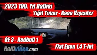 INCAR // 2023 100. Yıl Rallisi / Yiğit Timur - Kaan Özşenler / ÖE 3 - Redbull 1 - Fiat Egea 1.4T-Jet